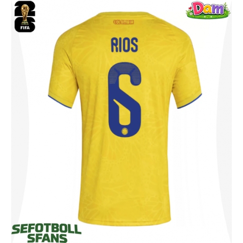 Colombia Richard Rios #6 Hemmatröja Kvinnor VM 2026 Kortärmad